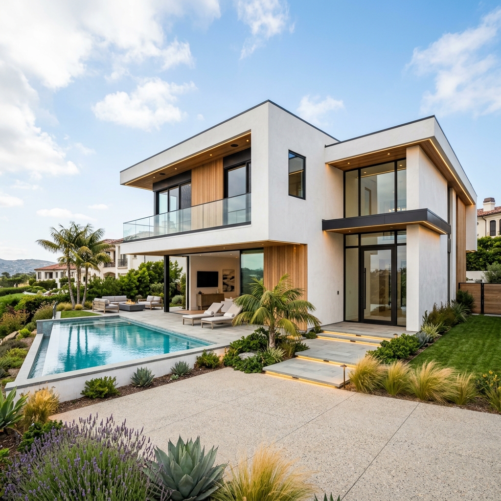 Modern Stucco Exterior Finish